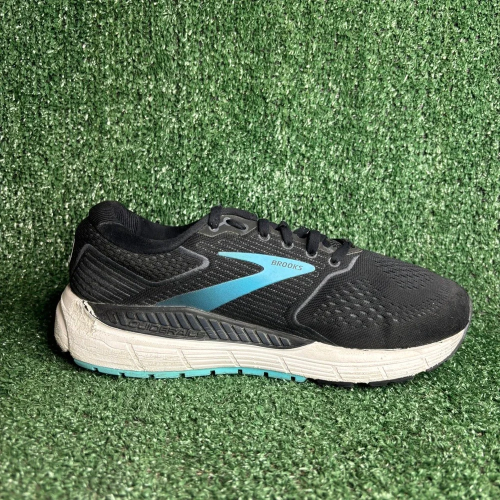 Brooks Ariel 20 Support Cushion Running Shoe Black Blue Women Sz 9 2E Extra Wide